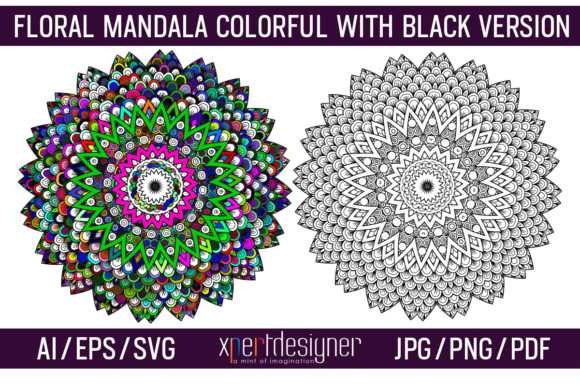 Colorful Floral Mandala Vol - 01