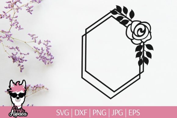 Elegant Floral Frame Monogram