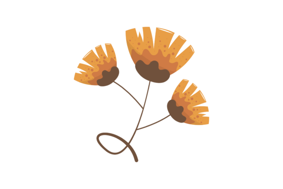 Fall Cute Organic Floral Design