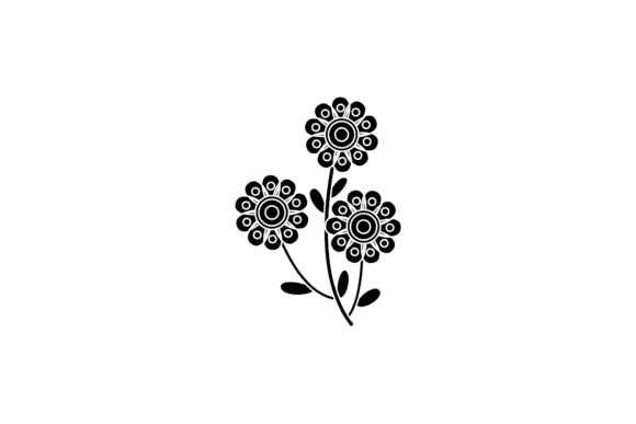 Floral Botanical Art Silhouette