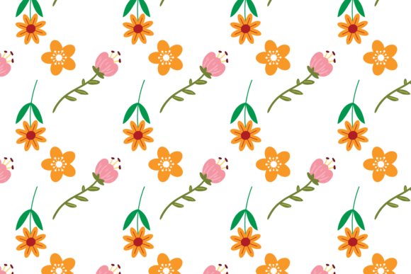 Floral Cute Sunflower Decoration Pattern
