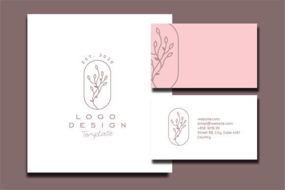 Floral Logo Business Card