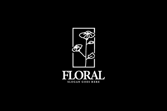 Floral Logo Design Template Concept