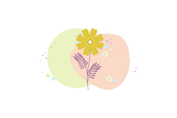 Floral One Flower Abstract Style