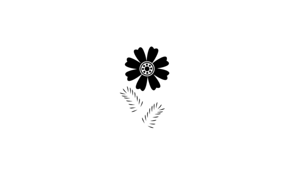 Floral One Flower Silhouette