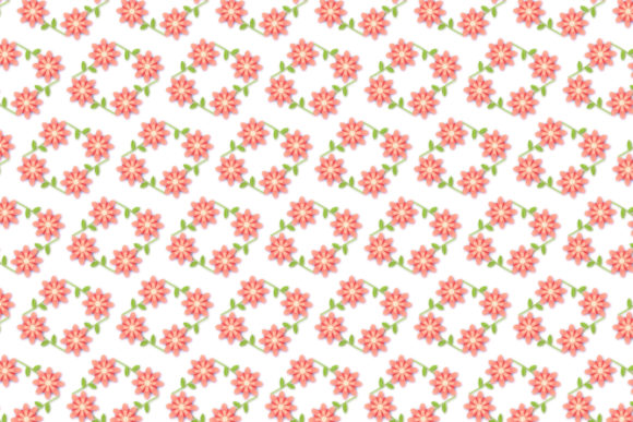 Floral Pink Flower Background Pattern