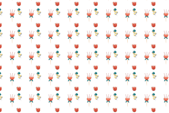 Floral Red Rose Wallpaper Pattern
