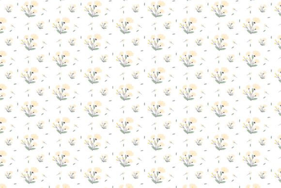 Floral Yellow Flower Pattern Design