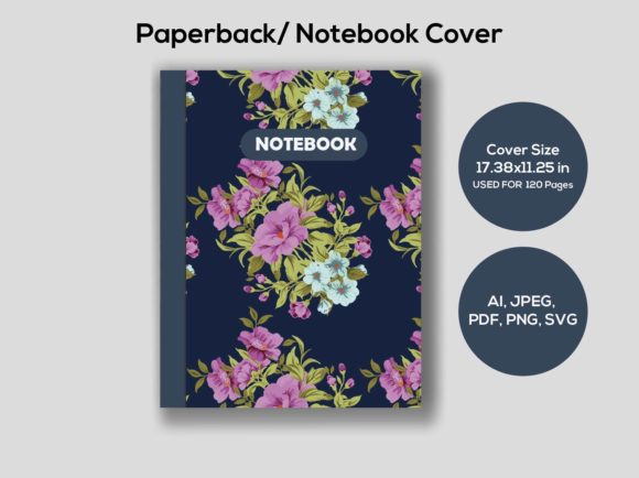 KDP Interior Floral Notebook Cover
