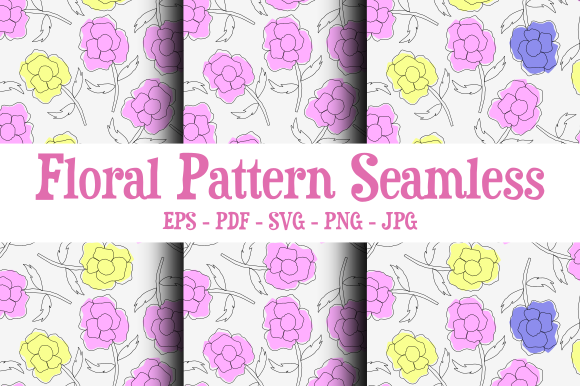 Sublimation Floral Vector Pattern