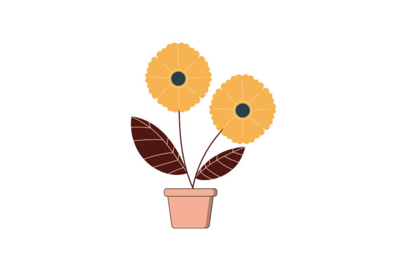 Yellow Floral Vector Illustration
